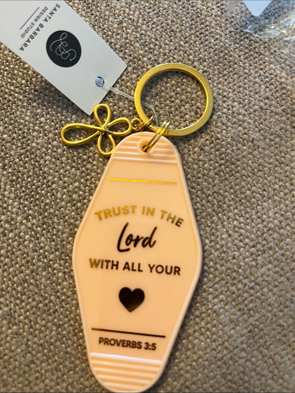 Sara G. Pink 'Trust in the Lord' Keychain